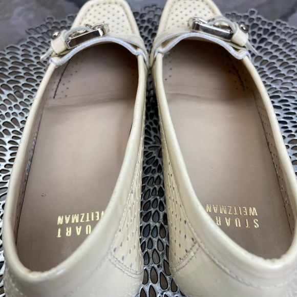 Stuart Weitzman Perforated Patent Leather Loafers, 7M - Picture 8 of 12